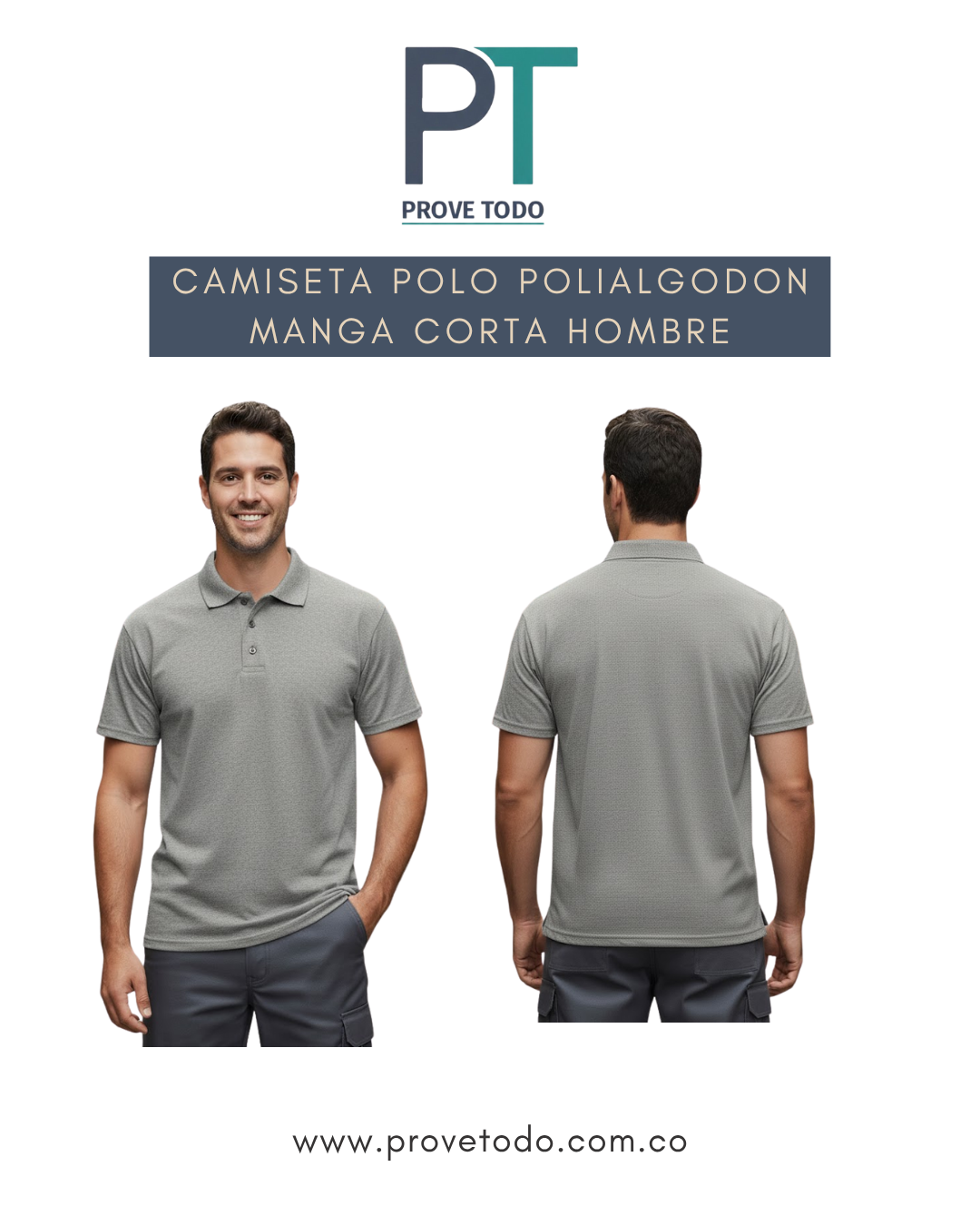 CAMISETA POLO POLIALGODON MANGA CORTA HOMBRE
