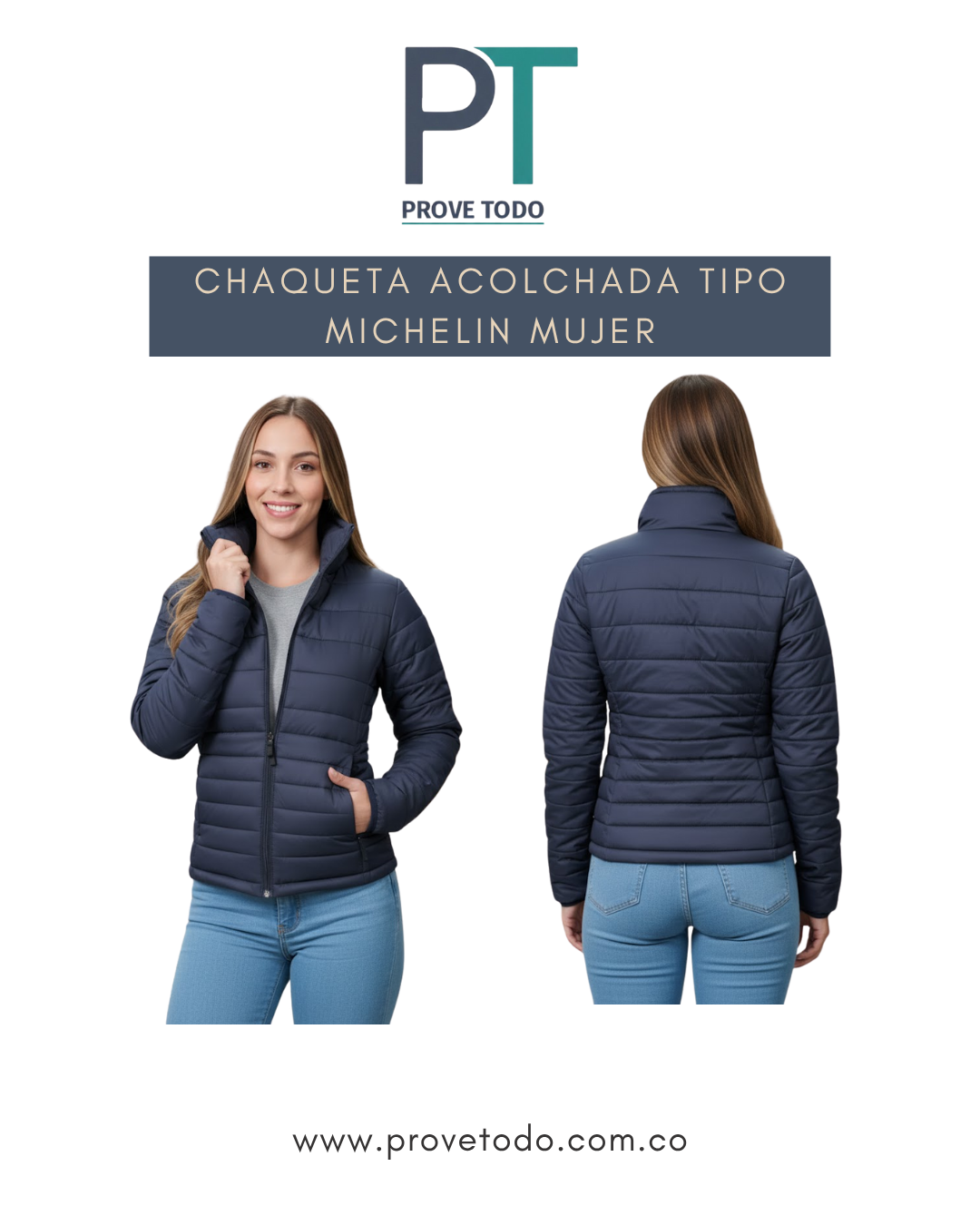 CHAQUETA ACOLCHADA TIPO MICHELIN MUJER
