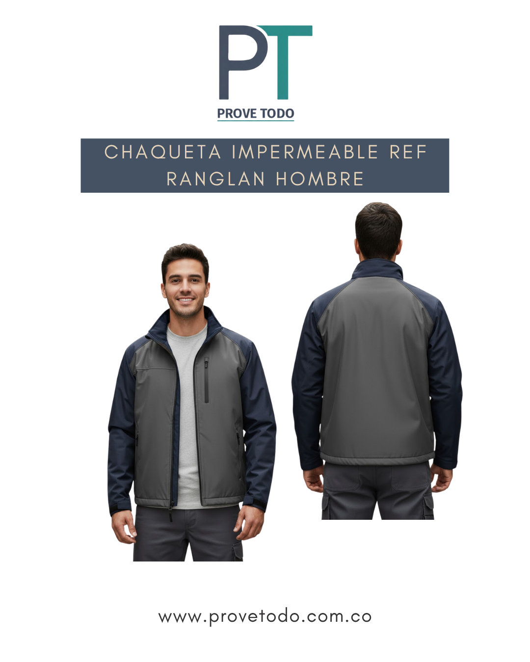 CHAQUETA IMPERMEABLE REF RANGLAN HOMBRE