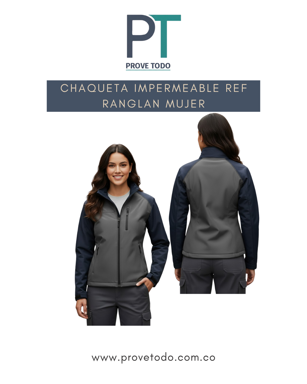 CHAQUETA IMPERMEABLE REF RANGLAN MUJER