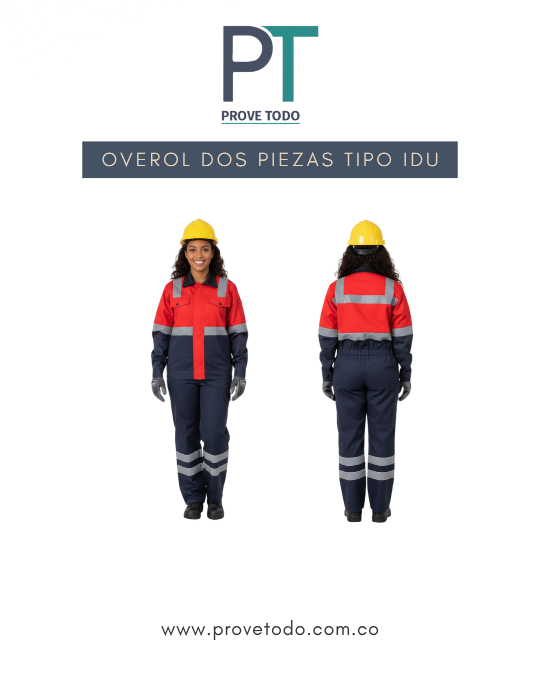 OVEROL DOS PIEZAS TIPO IDU