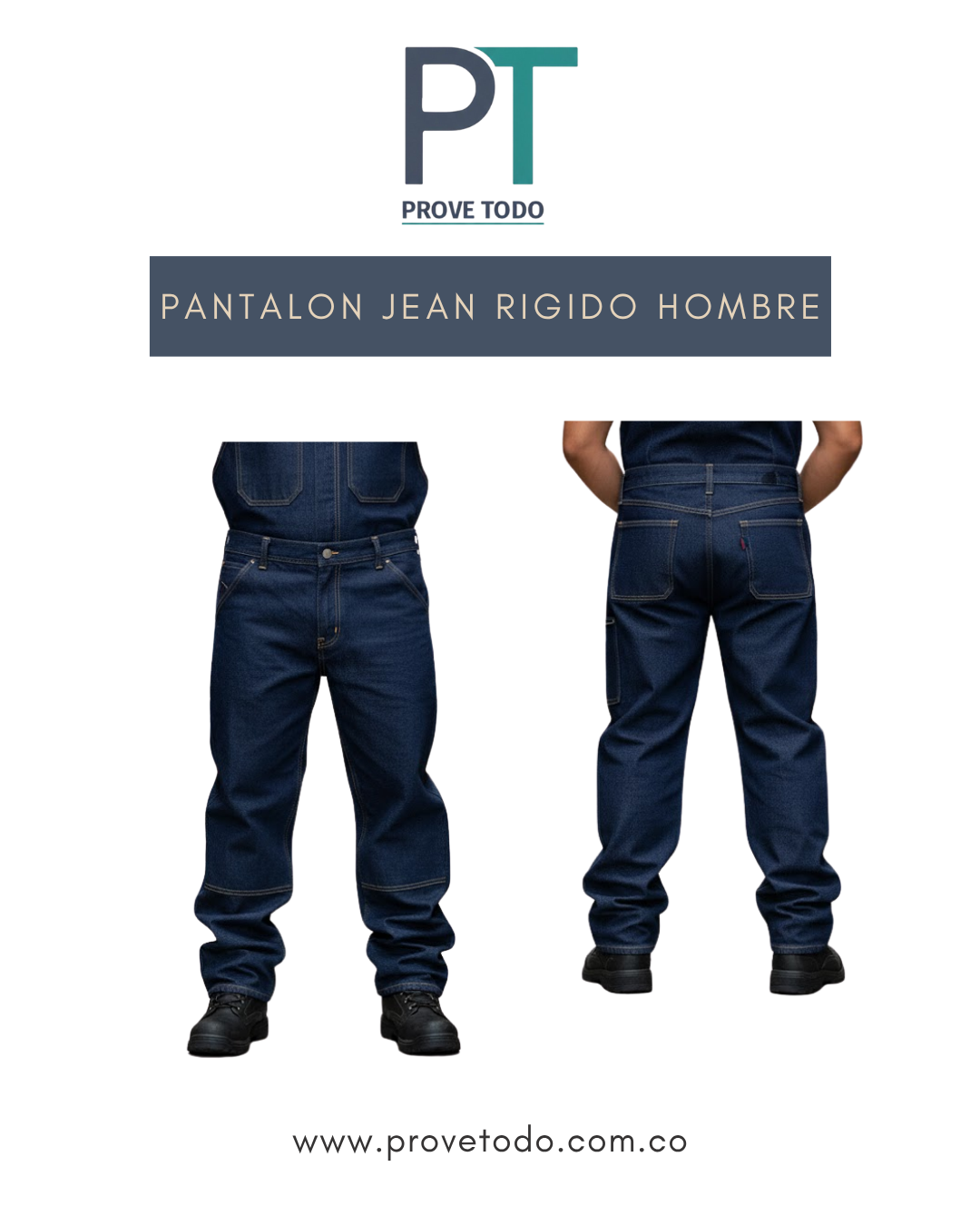 PANTALON JEAN RIGIDO HOMBRE
