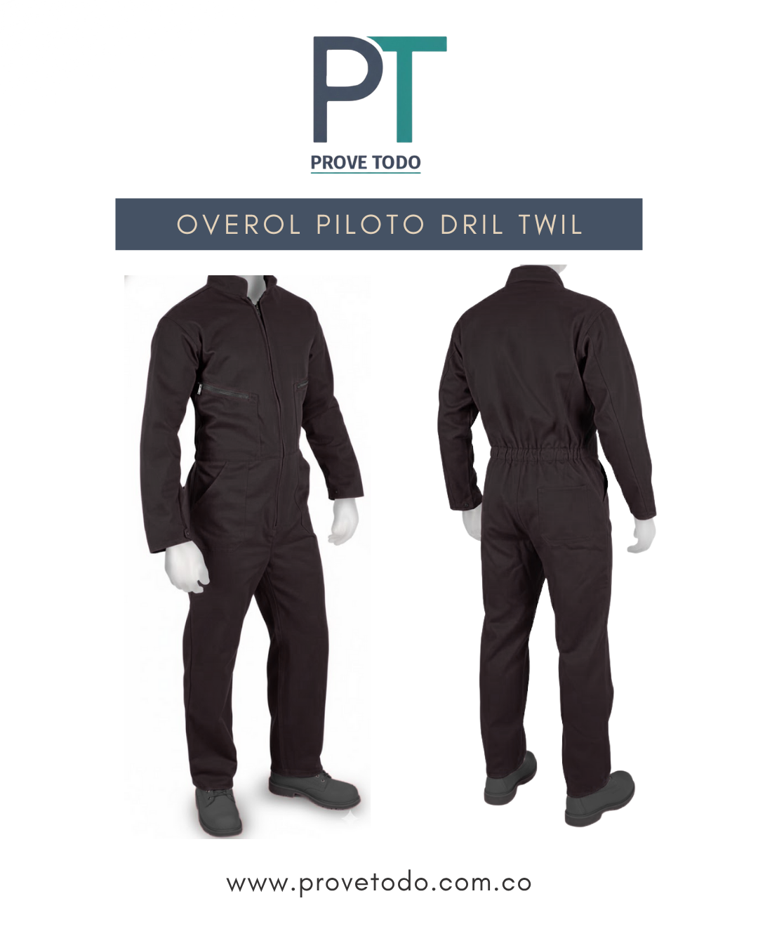 OVEROL PILOTO DRIL TWIL